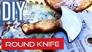 We Almost Died Making this Round Knife for Leather Working / DIY Knife / vlog 2020