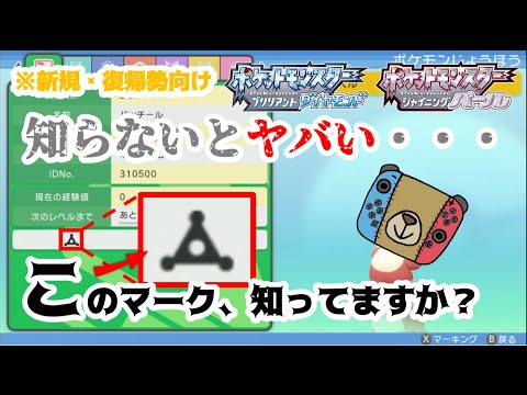【ポケモン ダイパリメイク】新規・復帰勢必見！！知らないとヤバい、出身マークの意味と重要性を解説！【BDSP】