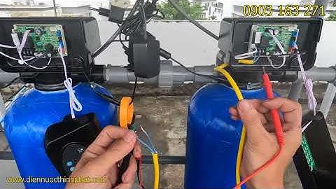 Cách đấu phao điện kết hợp với van xả tự động 3 ngã và máy bơm dùng cho cột lọc ! Thực tế nhất !