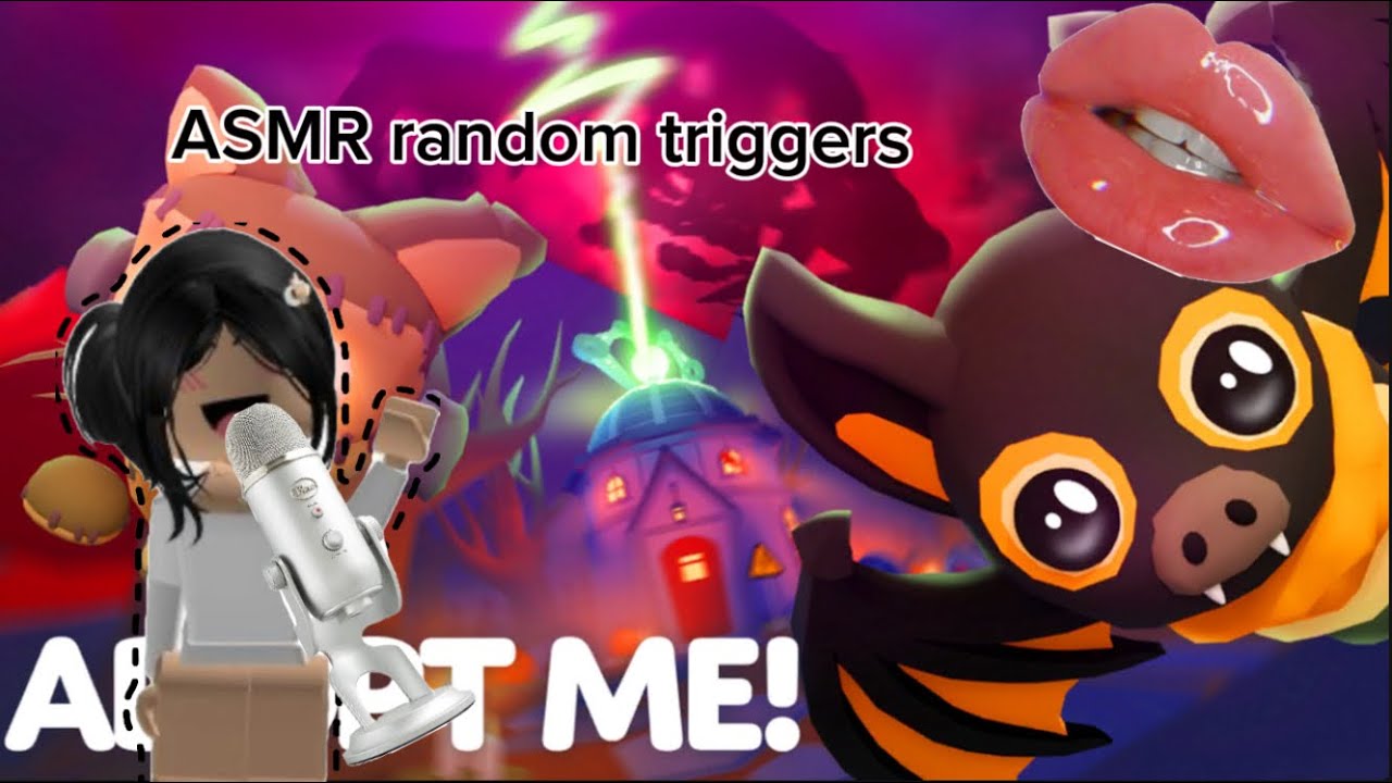 ASMR adopt me ~I GOT A NEW MICROPHONE, random triggers~