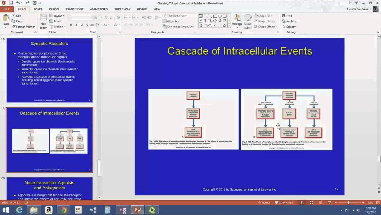 Chapter 3 Part 4 Neurotransmitters Neuromodulators and Receptors