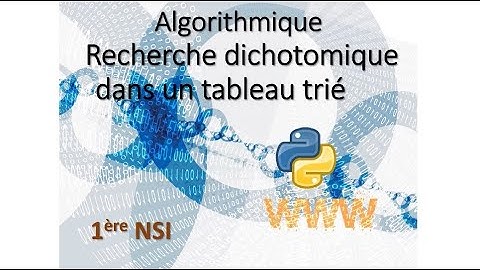 F4 Recherche Dichotomique