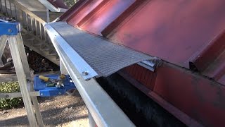 EasyOn Gutterguard: Installing on standing lock metal seam roof