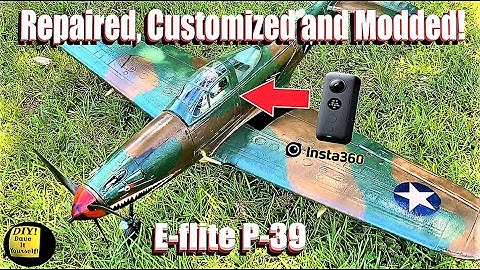 E flite P 39   Restored & Modded!