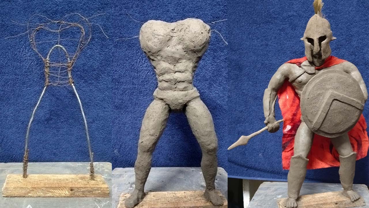 Sparta Science Object Epic Sparta Sculpture Tutorial | Full-Length Clay Art Guide #like # ...