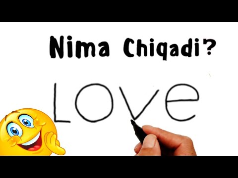 Rasm chizish |Iove so&rsquo;zidan rasm chizish|Cómo dibujar love Nasıl çizilir love.