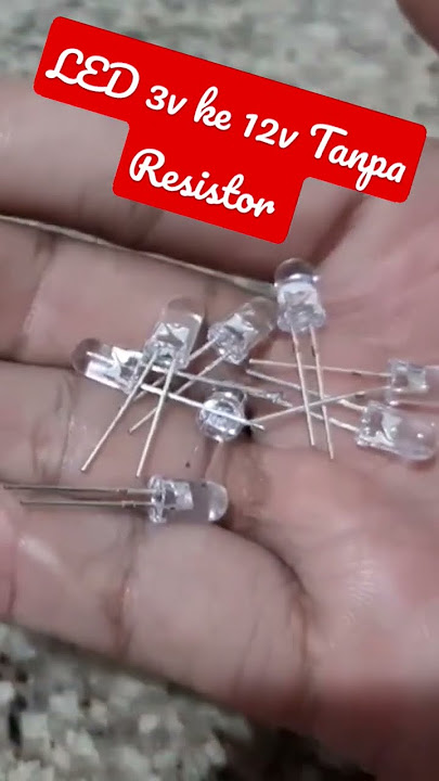 RANGKAIAN LED 3v ke 12v TANPA RESISTOR#shorts