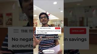 No Negative Balance In Savings Account