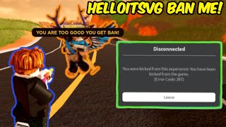 TROLLING @HelloItsVG and he BANS ME! | Roblox Jailbreak