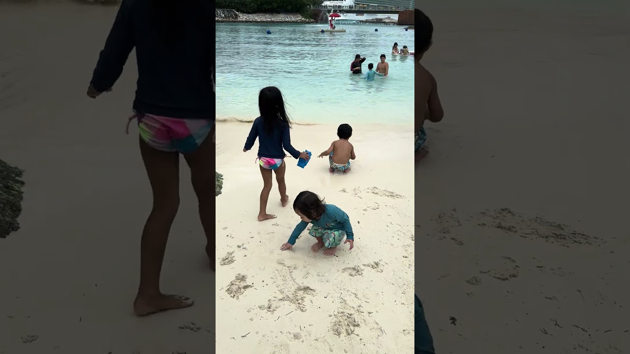 Kids are enjoying the ocean..