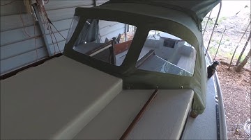Dodger and Bimini Design and Construction     Triton Osprey Refit Part 13