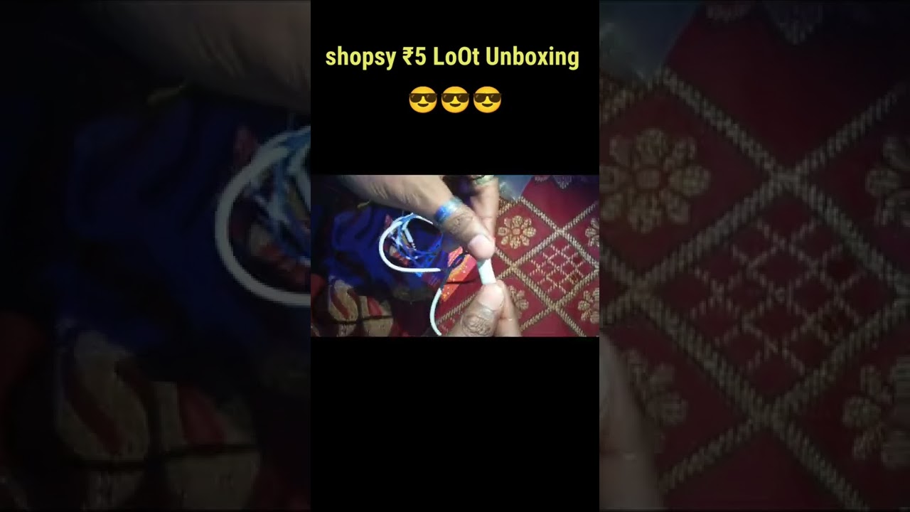 सिर्फ़ Rs.5 earphone Unboxing।  shopsy