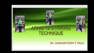 ARNIS 6 BLOCKING TECHNIQUES AND 12 STRIKING TECHNIQUES