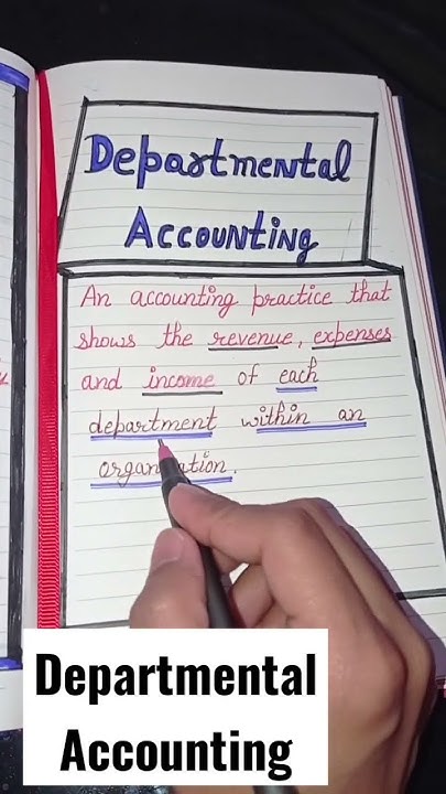 what-is-departmental-accounting-youtube