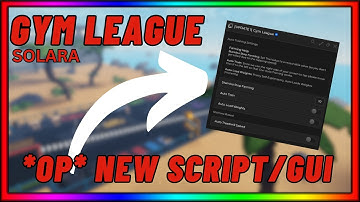 *OP* New Gym League Roblox Script/GUI Hack! | Auto Farm | Auto Train | No Keys! | Works on Solara!