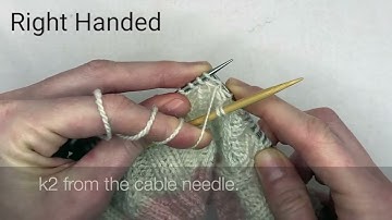 2/2 Left Purl Cross (2/2 LPC) - RH & LH