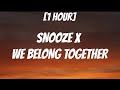 Snooze x We Belong Together [1 HOUR/Lyrics] (TikTok Mashup) allierock