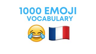 🇫🇷1000 French Emoji Vocabulary (Complete! with PDF textbook)