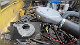 Finishing up the fuel system conversion on The Shyster with air filter adapter
