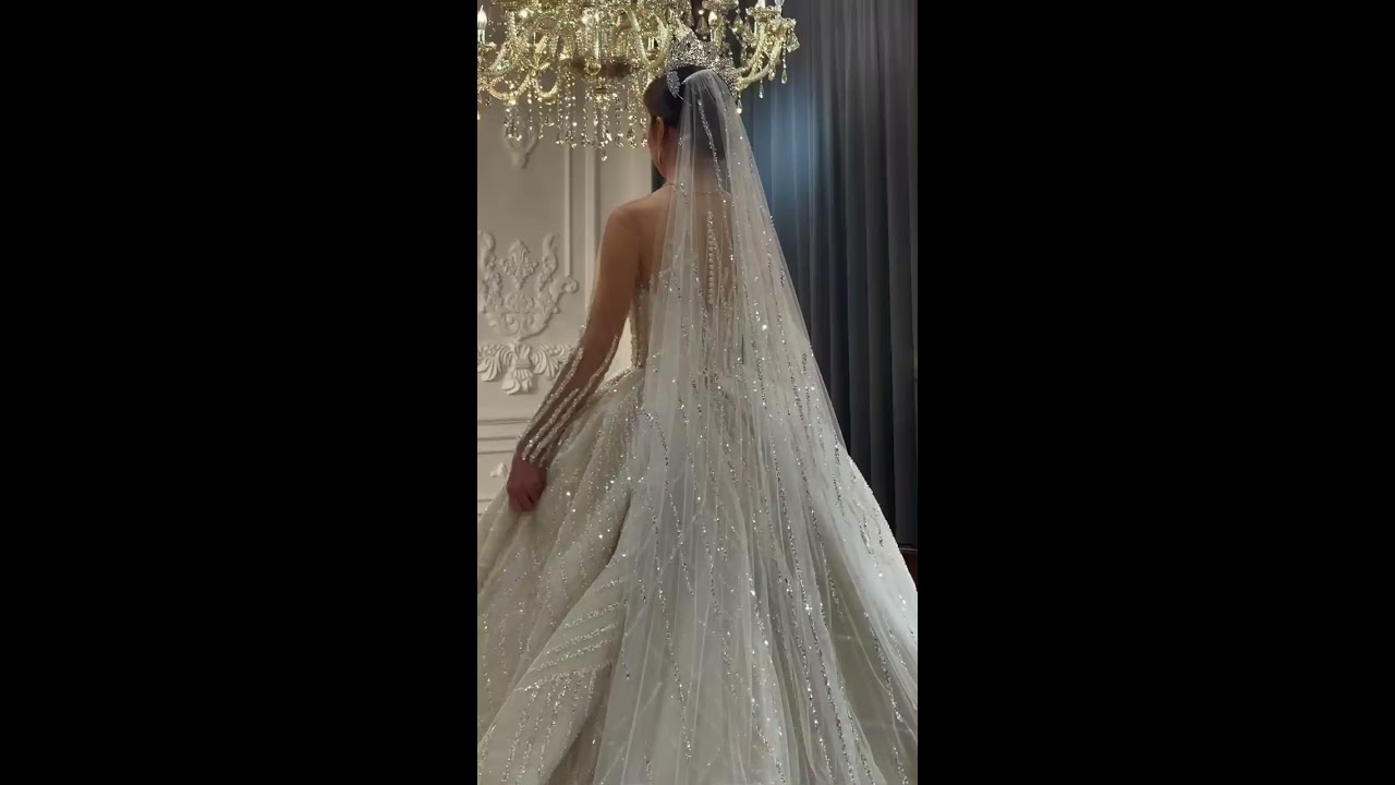 Amanda Novias Luxury Wedding Dress Collection 2022 Amazing Sparkling Hand Beading