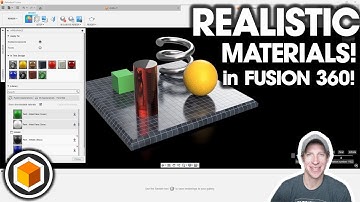 Getting Started Rendering in Fusion 360 Part 2 - Realistic Materials!