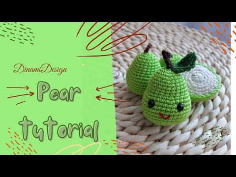Working on crocheting my first amigurumi- a Woobles Pear. 