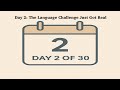 30-Day Language Challenge | Day 2 Results & Real Talk