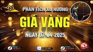 Vàng cực sốc đầu tuần !!! Phân tích xu hướng giá vàng ngày 07/04/2025 #xuhuonggiavang #giavanghomnay