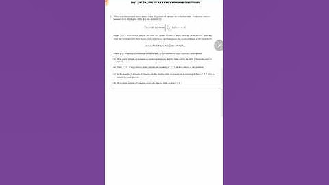 2017 AP Calculus AB free response #2