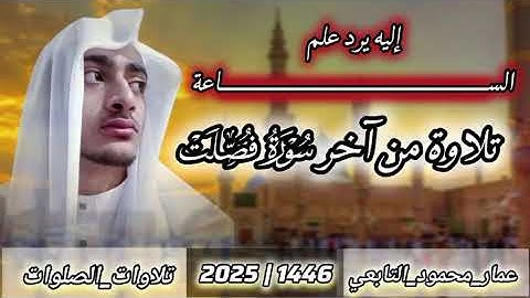 تلاوة من آخر سورة فصلت|عمار محمود التابعي 