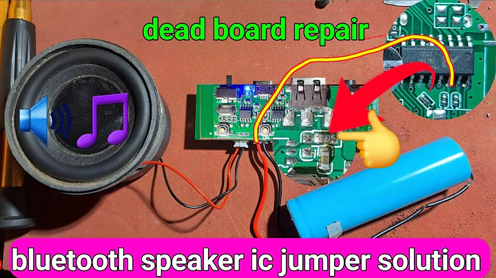 bluetooth speaker ic jumper solution | bluetooth speaker ic repair | bluetooth speaker dead problem