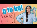 Grams to Kilograms Conversion Quiz