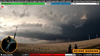 Photogenic Supercell in SE Colorado (5/29/24) - (Live Storm Chase Archive)