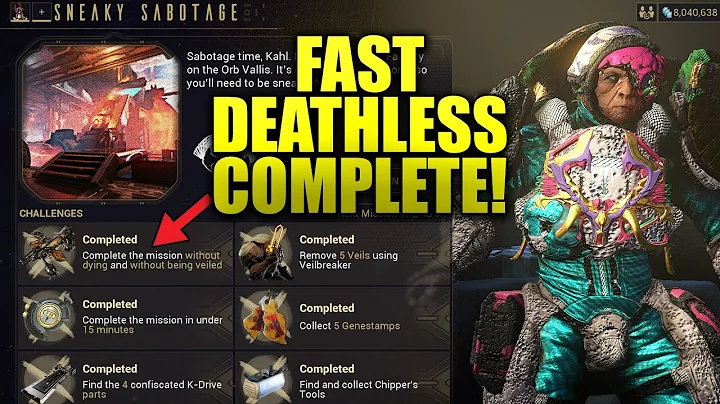 Warframe Kahl Sneaky Sabotage Fast Deathless Run! ...