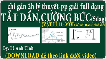 [ vật lí 11-kntt] lí 11 bài 6 full các dạng toán về dao động tắt dần, dao động cưỡng bức, cộng hưởng