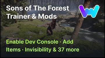 Sons of The Forest Trainer +40 Mods (Enable Dev Console, Add Items, Build Anywhere, & 37 More)