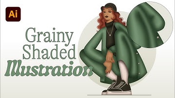 Grainy Shading Effect in Adobe Illustrator! 🎨 #illustrator #digitalart #illustration