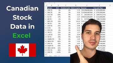How To Get Canadian Stock Data In Excel [The Easy Way]