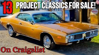 13 Project Classic Cars for Sale on Craigslist — Worth Saving