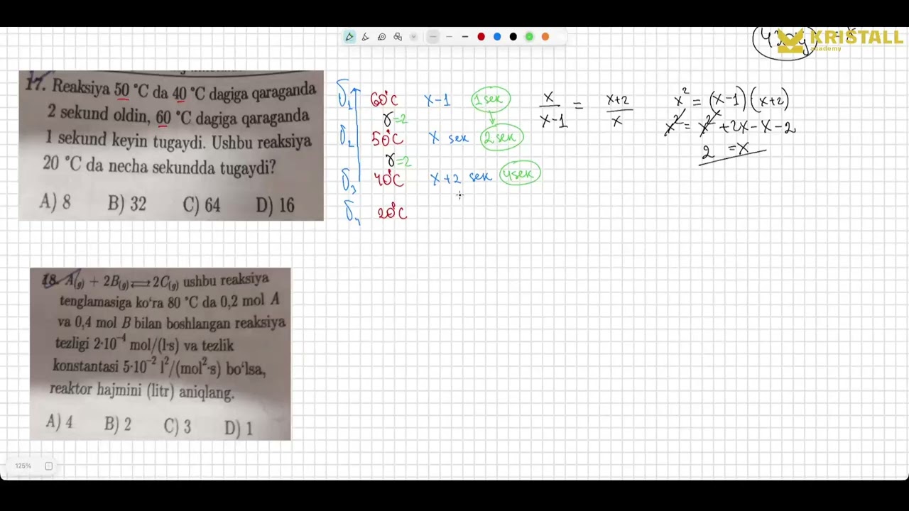 O‘quvchi so‘ragan 3 ta murakkab masala | To‘liq yechim va tushuntirish