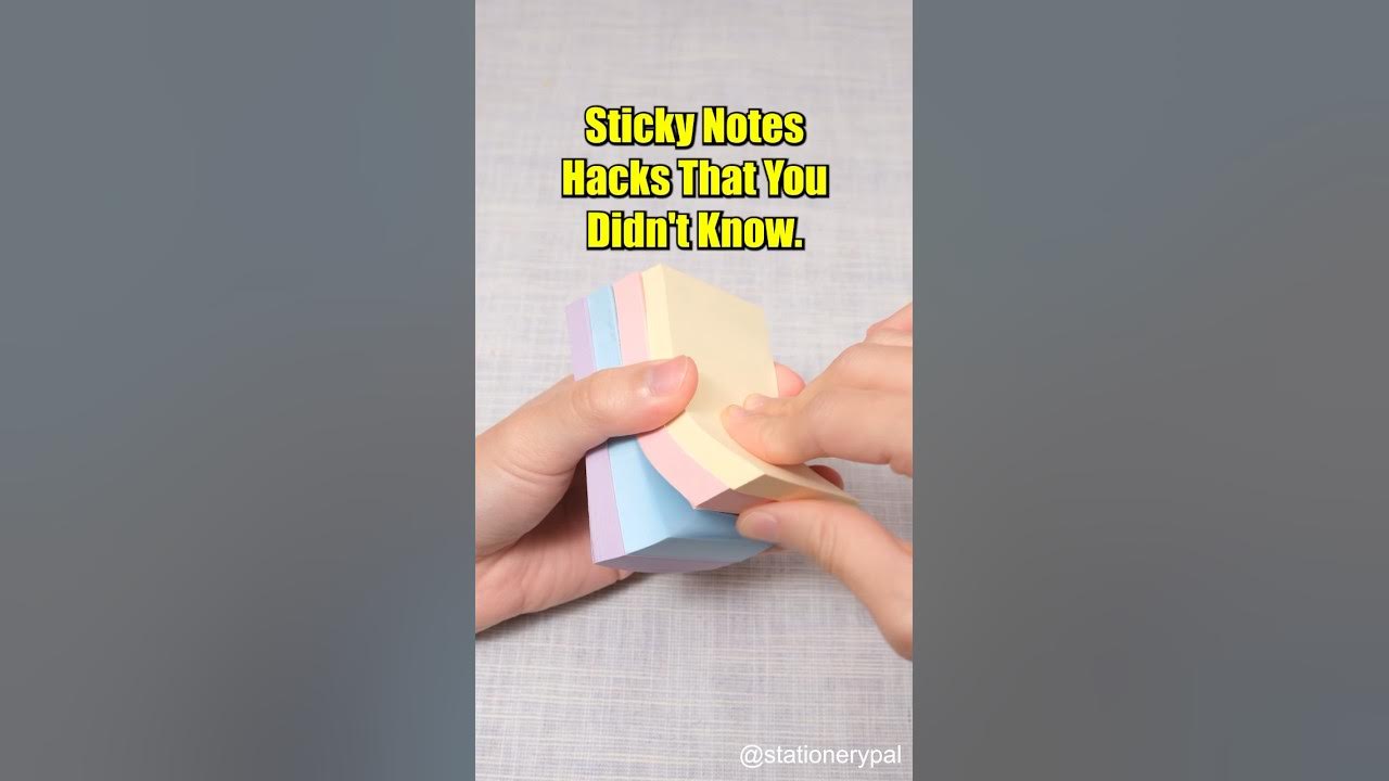 Sticky Notes Hacks that you didn't know🥰. shorts YouTube