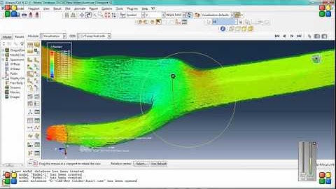 Simulation blood flow of a human carotid arterial bifurcation in Abaqus CFD