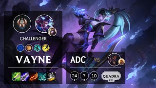 Vayne ADC vs Lucian - EUW Challenger Patch 10.15