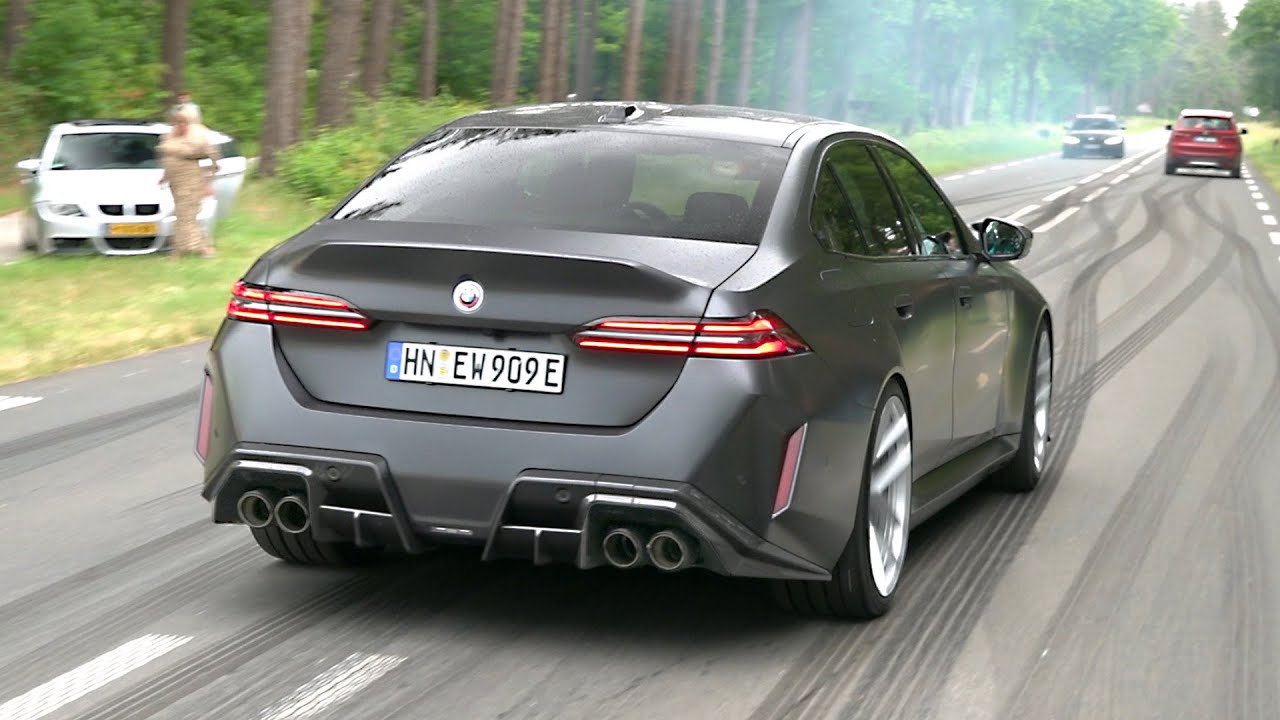 Modified BMW's Leaving BimmerFest WILD! Close Call, Police, Wins & Flames! M4 CSL, 1000HP M6, M5 G90