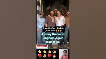 Akshay Kumar♥️Ajay Devgn with team dikhe Singham Again promotion mein👌🔥#shorts #viral