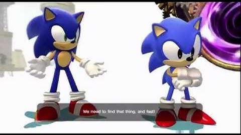 Sonic Generations Cutscene -Two Sonics Meet
