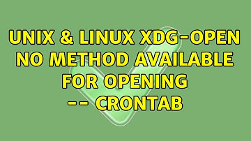 Unix & Linux: xdg-open: no method available for opening -- Crontab