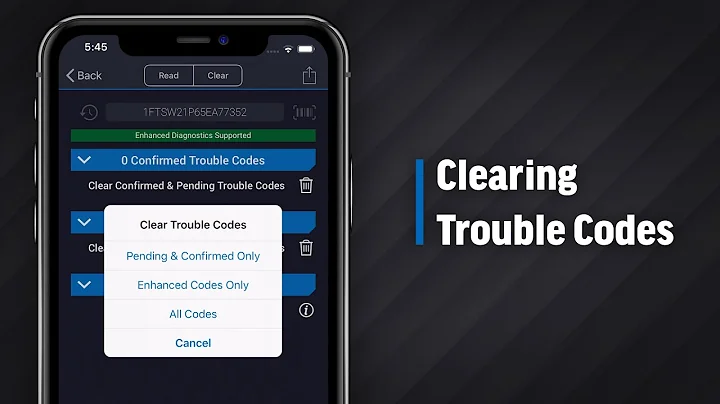 Clearing Trouble Codes
