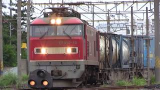 EF510 、EH500 牽引貨物列車8本　秋田・土崎　2019年7月4～5日