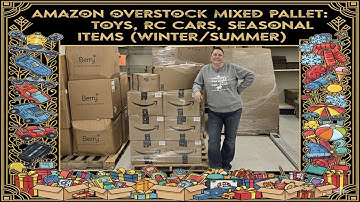 Amazon Overstock Mixed Pallet: Toys, RC Cars, Seasonal Items (Winter/Summer)